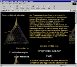A Progressive Dinner Party, ed. Marjorie C. Luesebrink, Carolyn Guertin